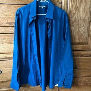 Express fitted stretch dress shirt